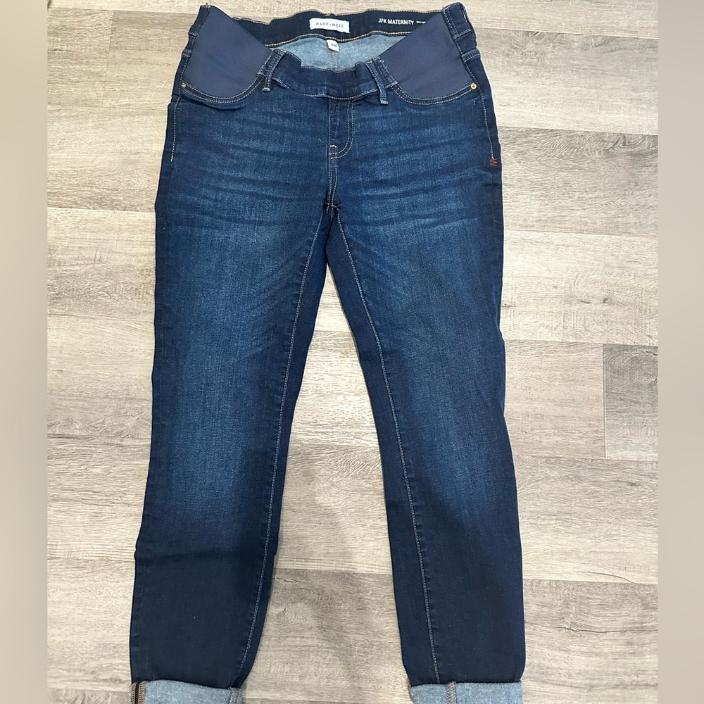 Warp + Weft JFK Maternity Skinny Jean | Size 6 28 inseam NWOT